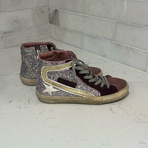 Golden Goose Size 37 - Pink/Maroon Glitter
